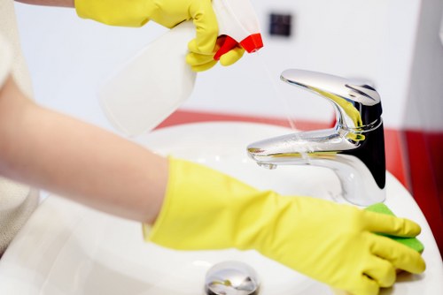 Detailed kitchen and bathroom end of tenancy cleaning in Brompton