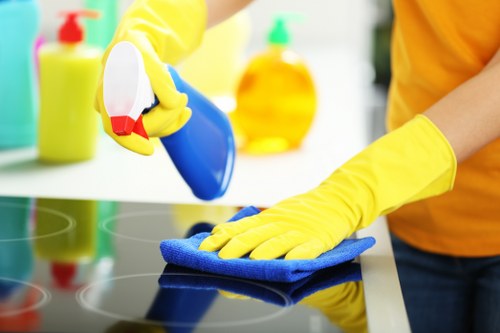 Clean and tidy office interior maintained by Brompton cleaners