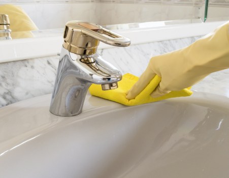 Local cleaners preparing a Brompton property for final inspection
